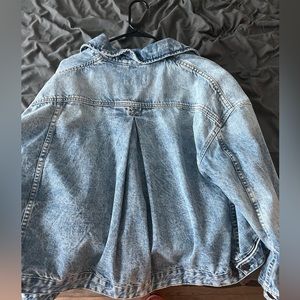 Free people oversized denim jacket!